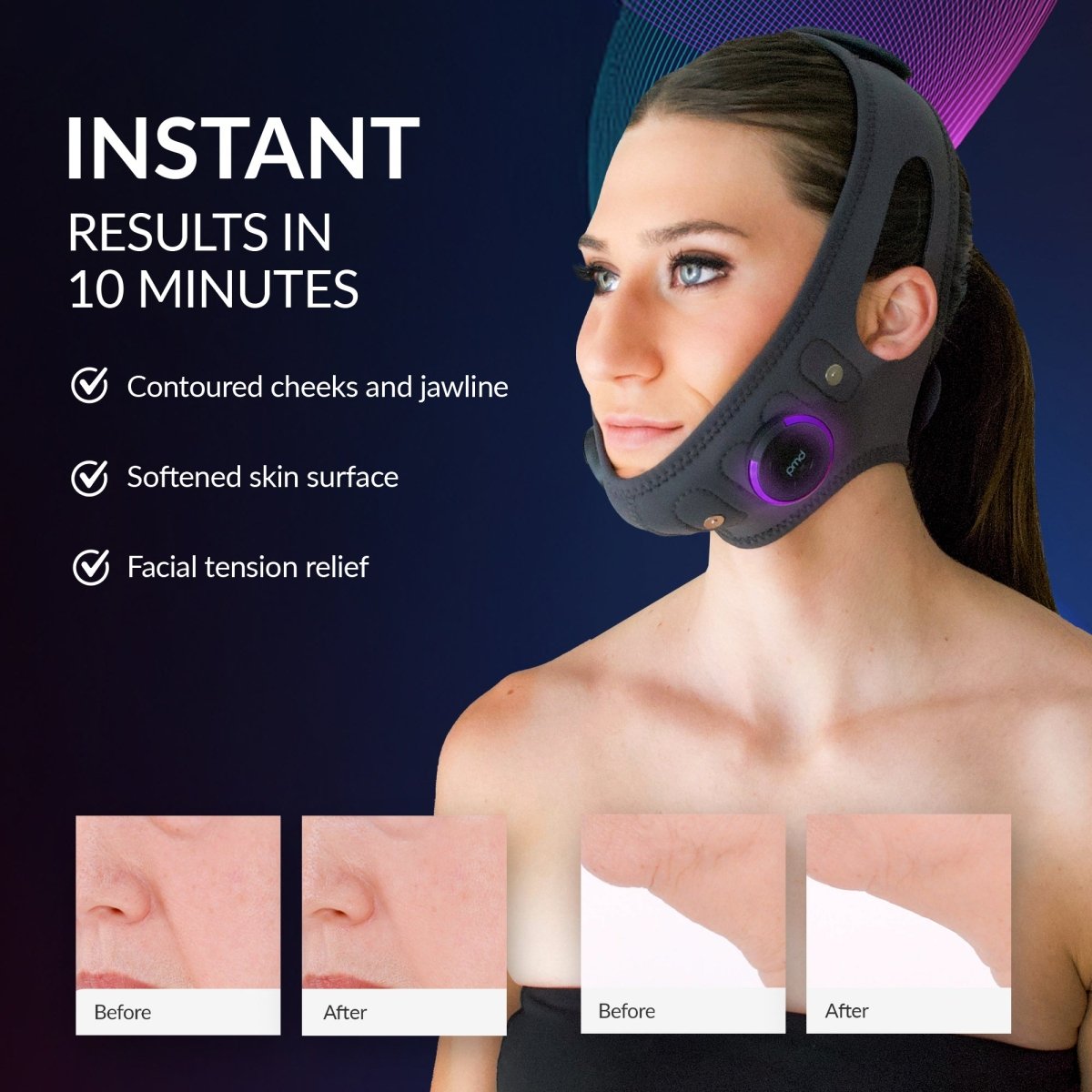 Banda de masaje para lifting facial PMD SMAS