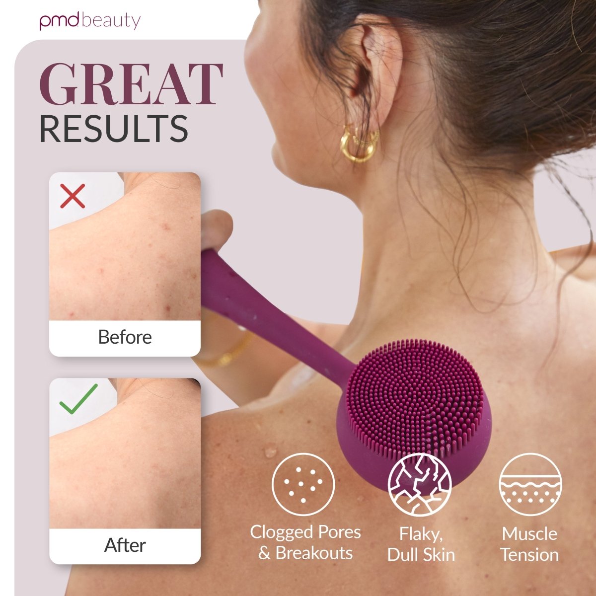 Dispositivo avanzado de limpieza y exfoliación corporal PMD Clean Body