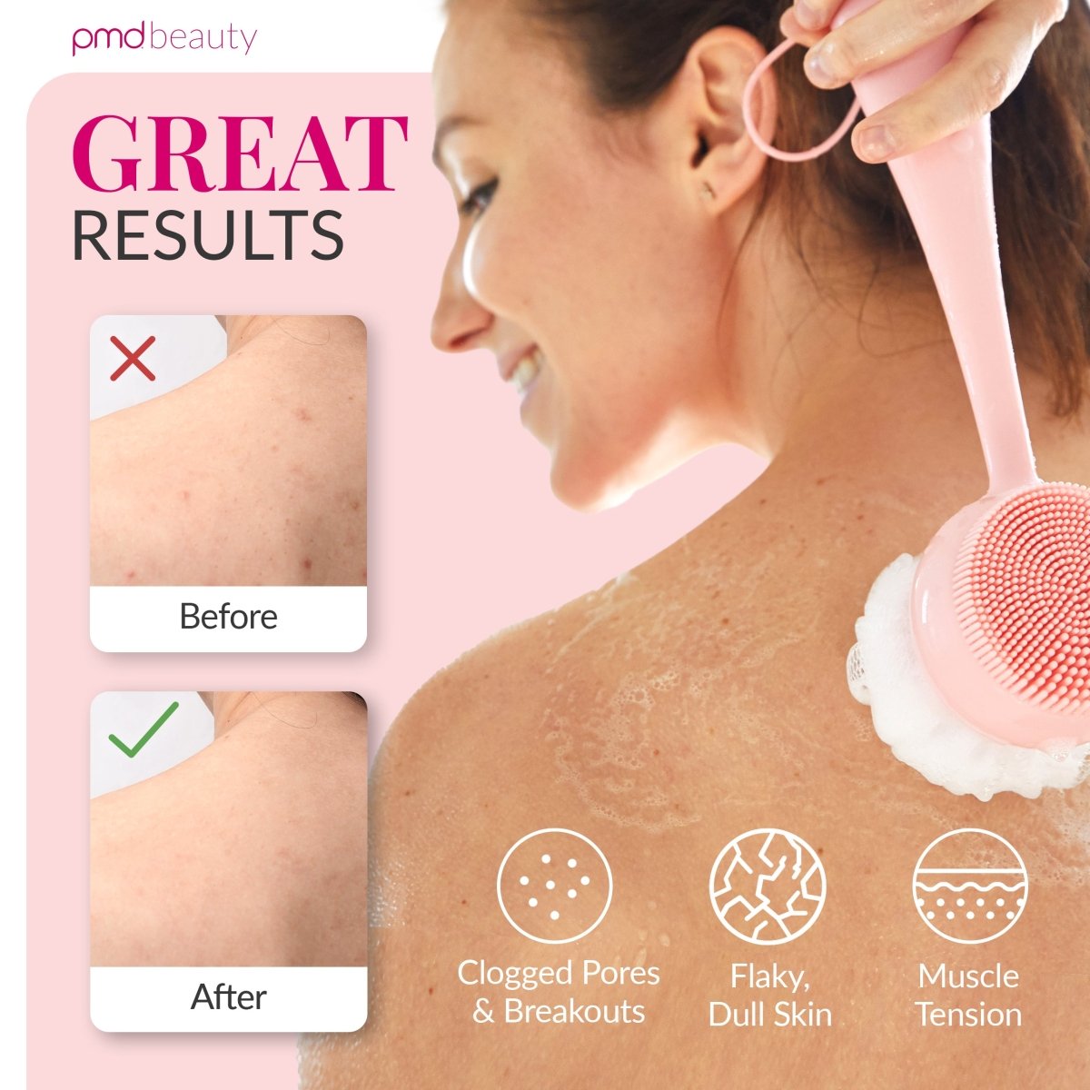 Dispositivo avanzado de limpieza y exfoliación corporal PMD Clean Body