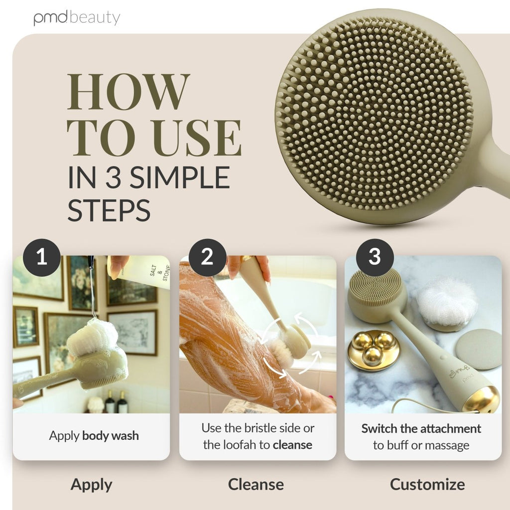 Dispositivo avanzado de limpieza y exfoliación corporal PMD Clean Body