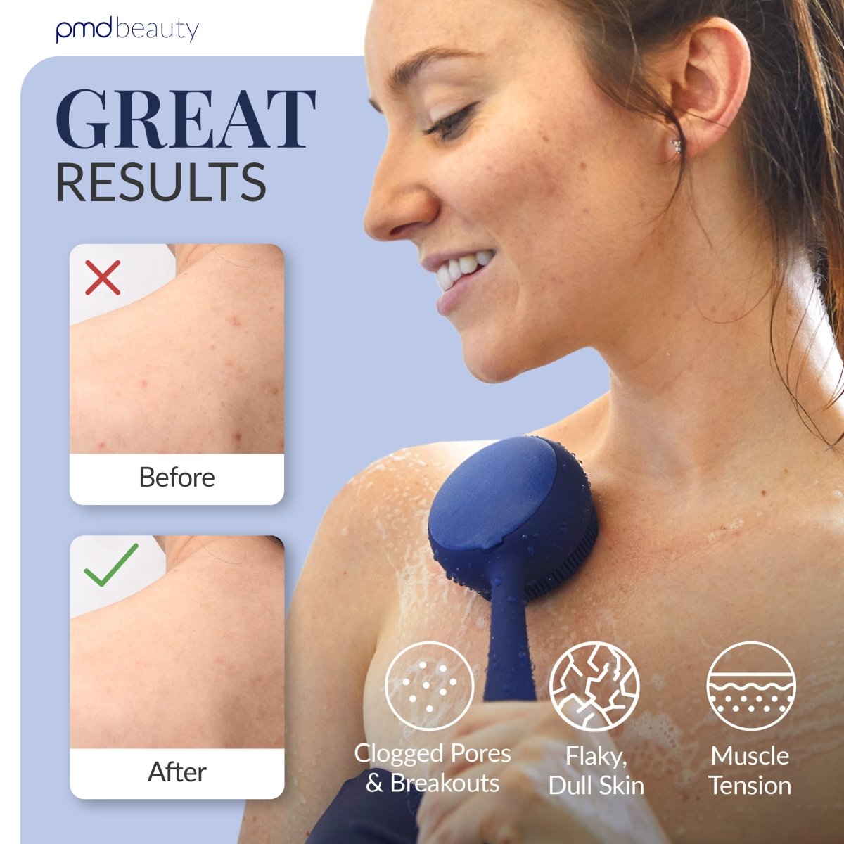 Dispositivo avanzado de limpieza y exfoliación corporal PMD Clean Body