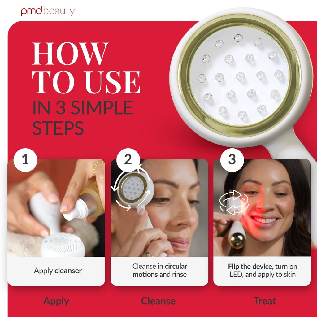 Dispositivo de tratamiento facial PMD LED Clean Redvolution