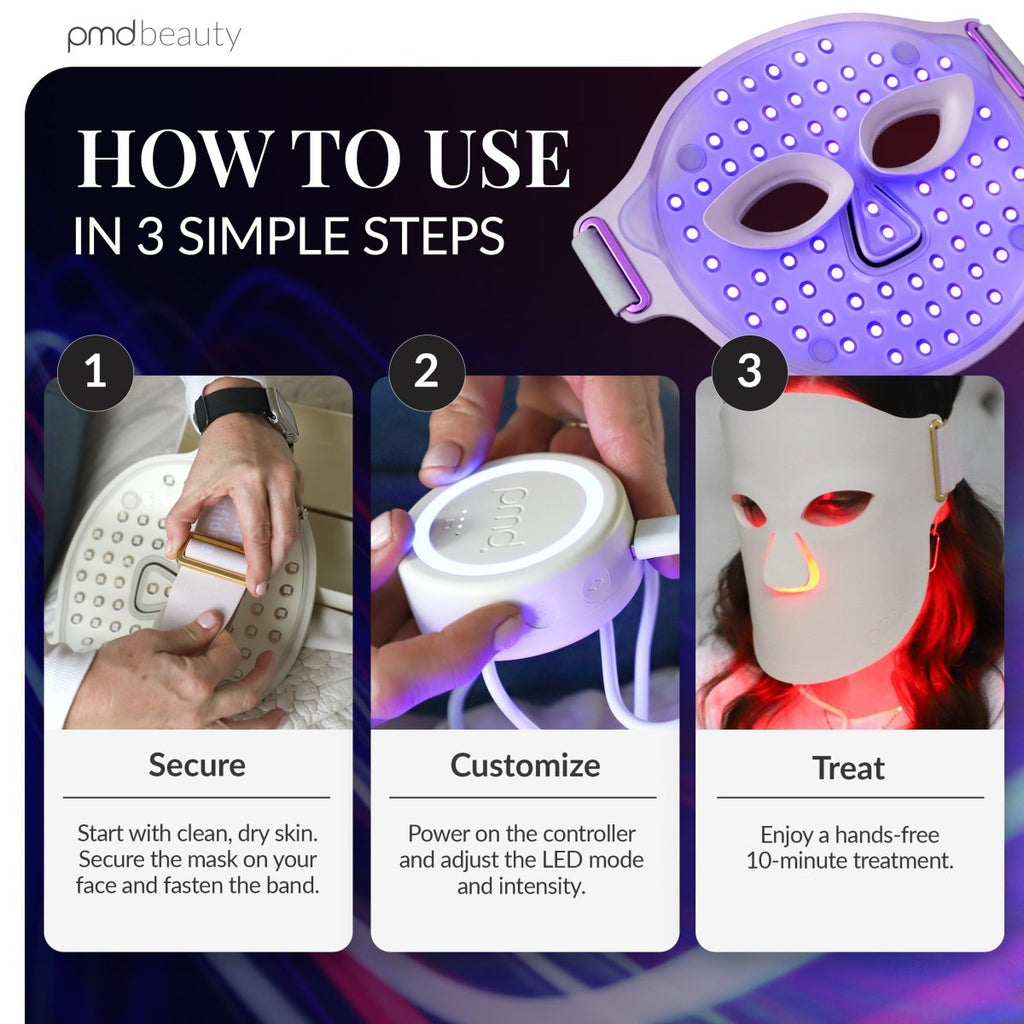 Mascarilla de terapia de luz LED PMD